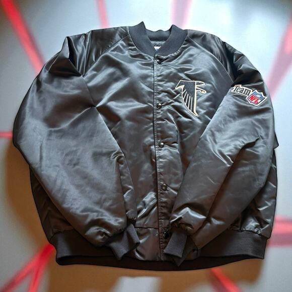 Vintage 1990’s Atlanta Falcons NFL Starter Chalk Line Jacket Men’s XL - Picture 1 of 6
